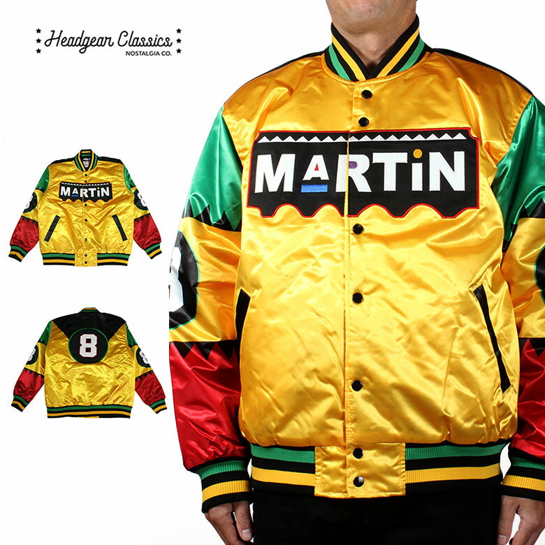 20OFF HEADGEAR CLASSICS إåɥ饷å MARTIN 8 BALL SATIN JACKET  ॸ㥱å ॸѡ YELLOW  ʥ ƥ   åѡ ǥ