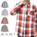 【40 OFF】 mnml ミニマル VINTAGE FLANNEL DROP SHOULDER SHIRT チェック フランネル シャツ チェックシャツ 長袖 ネルシャツ ロングスリーブ ビンテージ インポート ヴィンテージ 海外ブランド メンズ ヒップホップ B系 ストリート