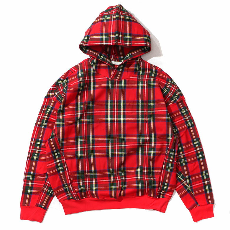 【70%OFF】 mnml ミニマル PLAID HOODIE ワイド ビッグ シルエット スウェット クルー パーカー プルオーバー プルパーカー ビック ビッグTシャツ タータンチェック チェック 大きいサイズ 海外ブランド インポート メンズ ヒップホップ B系 ストリート系
