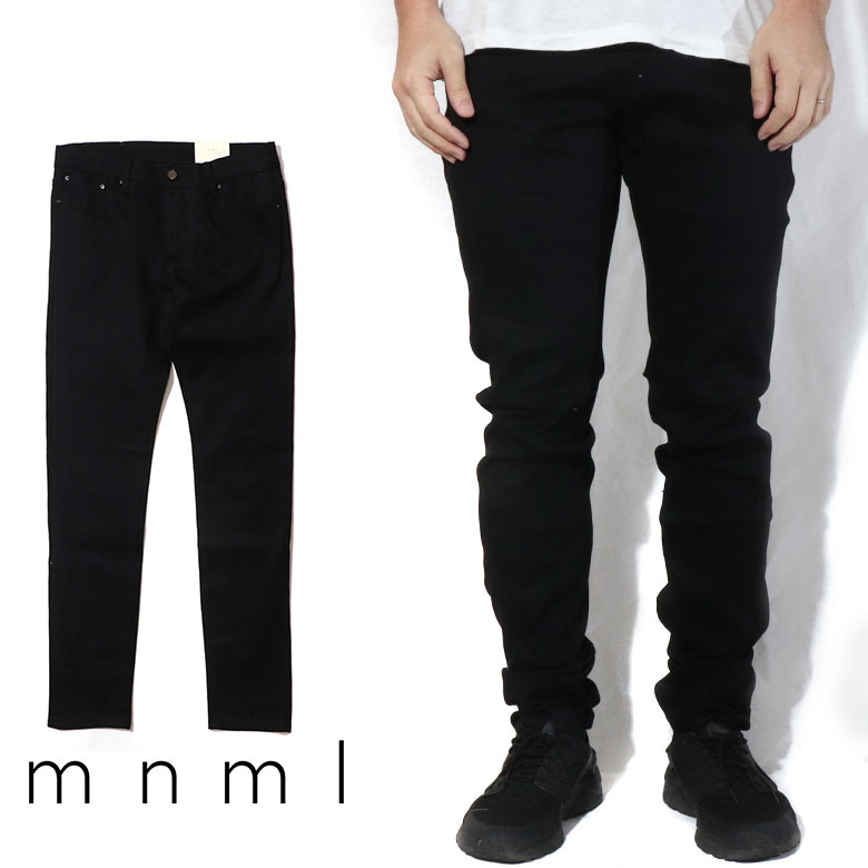 楽天COMMON SENSEmnml ミニマル X43 STRETCH DENIM クラッシュ ダメージジーンズ ダメージ デニムパンツ デニム スキニー スキニージーンズ ストレッチ ジーンズ メンズ タイト デニム インポート ブランド ストリート ファッション ★Re