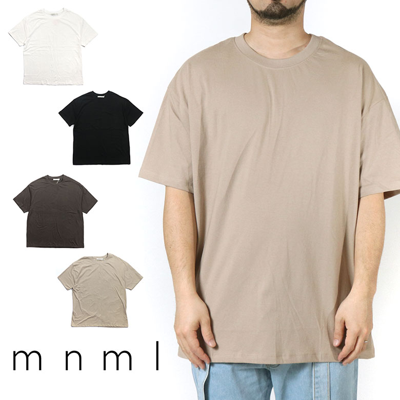  mnml ミニマル EVERY DAY TEE ビッグ ロング シルエット 半袖 Tシャツ ビッグTシャツ ビッグシルエット 大きいサイズ ドロップショルダー 無地 ワイド ロングシルエット 半袖Tシャツ ブラック 黒 ホワイト 白 海外ブランド メンズ ヒップホップ B系 ストリート