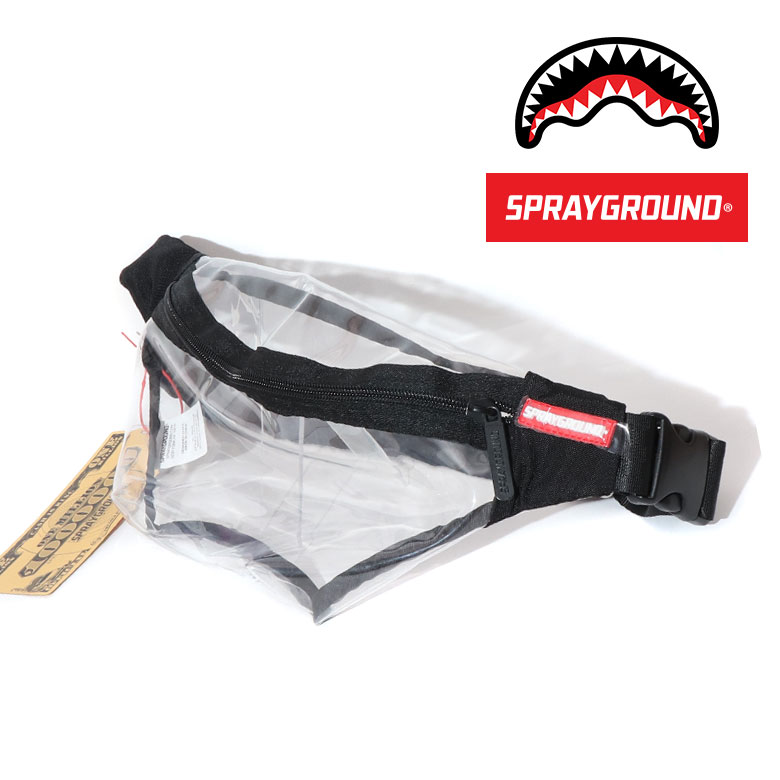 スプレーグラウンド 【50%OFF】 SPRAY GROUND スプレイグラウンド ウエストバッグ クリア ウエストポーチ ボディバッグ ショルダー 透明 斜めがけ ポーチ メンズ レディース 20/20 VISION SHARK CROSSBODY カバン コンパクト リュック グラフィック 原宿 ストリート 個性的 2WAY かばん