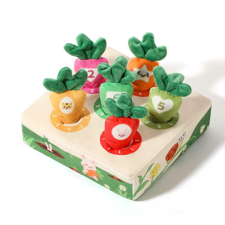 ベビーおもちゃ かわいい おもちゃ 知育玩具 色認知 布絵本 にんじんを抜く 人参を...