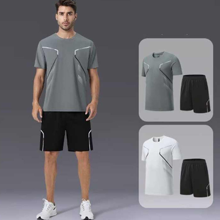 メンズ 夏 速乾 ランニングウェア 半袖Tシャツ 短パン スポーツウェア 軽量 ジム ハーフパンツセット 吸汗 マラソン ウエストゴム ランニングウェア ストレッチ性 トレーニング 部活 合宿