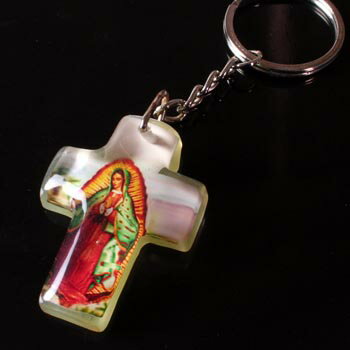 キーホルダー / グアダルーペ / クロス【メール便対応】