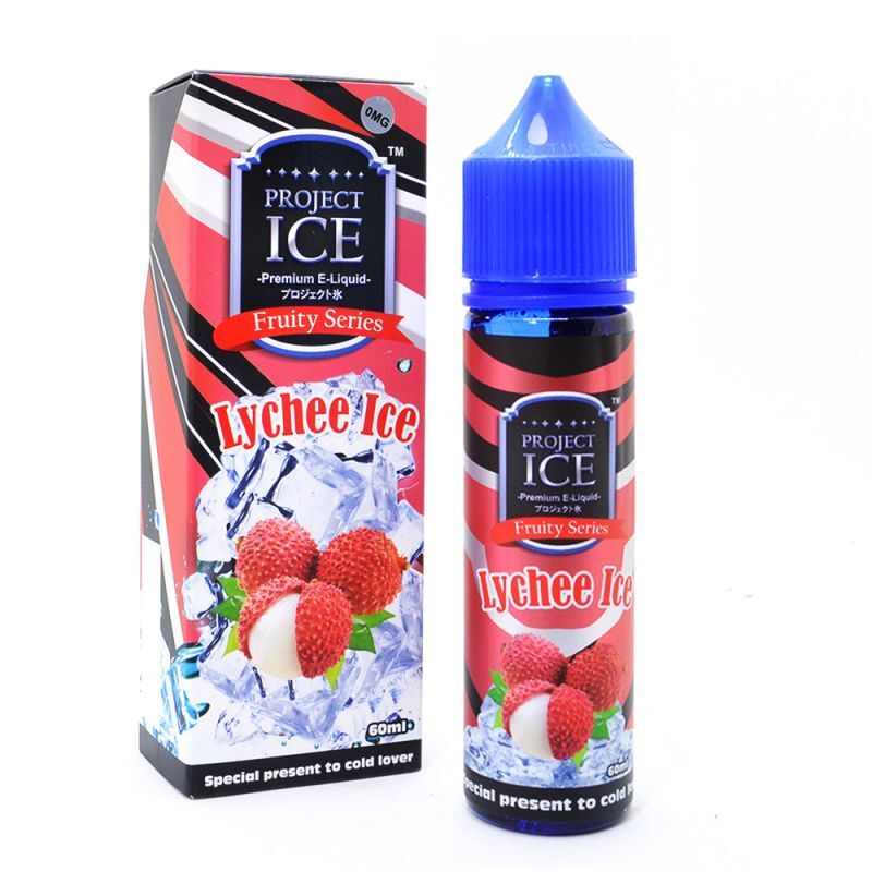 Project Ice Lychee ICE 60ml プロジェクト アイス ライチーアイス ライチ ミント メンソール タール ニコチン0 電子タバコ VAPE ベイプ リキッド ポスト投函便 送料無料