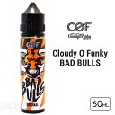 Cloudy O Funky BAD BULLS ORIGINAL エナジードリンク 弱メンソール 60ml リキッド COF クラウディーオーファンキー バッド ブルズ シーオーエフ 清涼剤 リキッド 電子タバコ タール ニコチン0 VAPE ベイプ ネコポス 送料無料