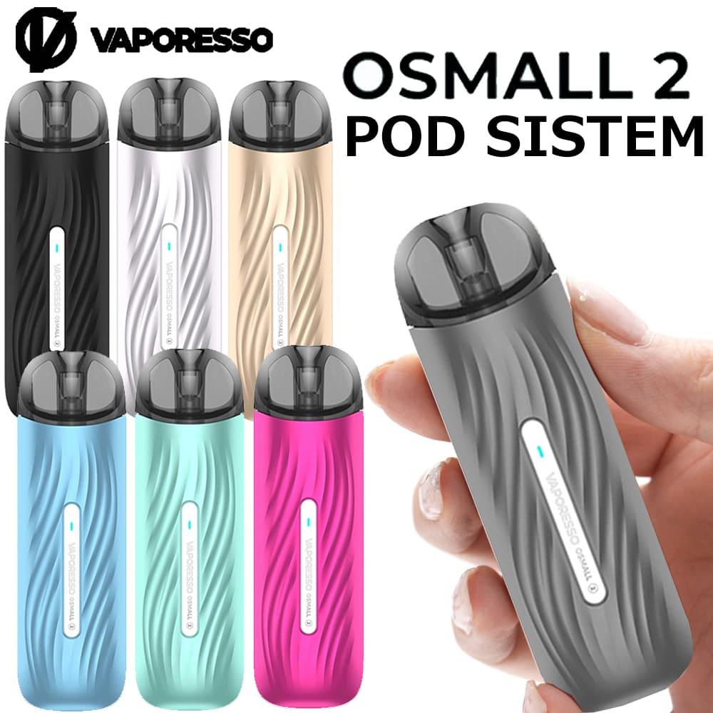 Vaporesso OSMALL 2 450mAh 2ml ヴェイポレッソ オズモール 2 カラフル 小型 ベイポレッソ 電子タバコ タール ニコチン0 VAPE ベイプ POD 型 タイプ シンプル 初心者 オート吸引 コンパクト 持…