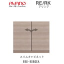 【開梱設置(総額11万円以上お買い上げ時のみ)】アリシア RE/RK (色)80EA【幅80cm キャビネット(ダイニング/カウンター/デスク用)・板扉】綾野製...