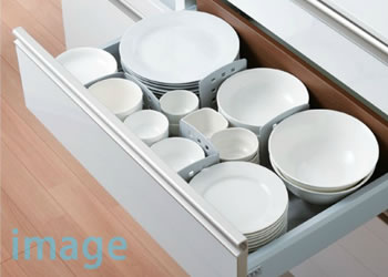 【オプション】引出し用ディバイダー（仕切り＆ステンレス底板）DV-80INS綾野製作所正規販売店【オプション・カスタマイズ】