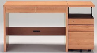 アルダーユニットボード　デスク　（100cm幅）堀田木工所アルダー材ナチュラル　ウ...