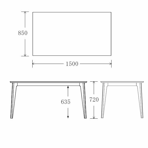【開梱設置】エディーレ　150ダイニングテーブル　LEGNATEC　レグナテック CLASSE...