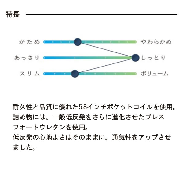 【開梱設置】サータ ライトブリーズプロ5.8BOX-T/ハードPS(パーソナルシングル)3ゾーン交互配列Serta(サータ)FIEBLOCKER(ファイヤーブロッカー)ヘルシーエアーレットブレスフォートプロ [2]