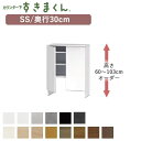【ポイント10倍 〜5/16 AM9:59まで】カウンター下すきまくん CSD-SS 奥行30cmすっきり配線キャビネット幅56〜80cm 高さ60〜103cm...