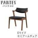 【ポイント5倍 〜7/3 AM9:59まで】パンテス2 EワイドアームチェアWAL/THBKウォールナットPANTES2