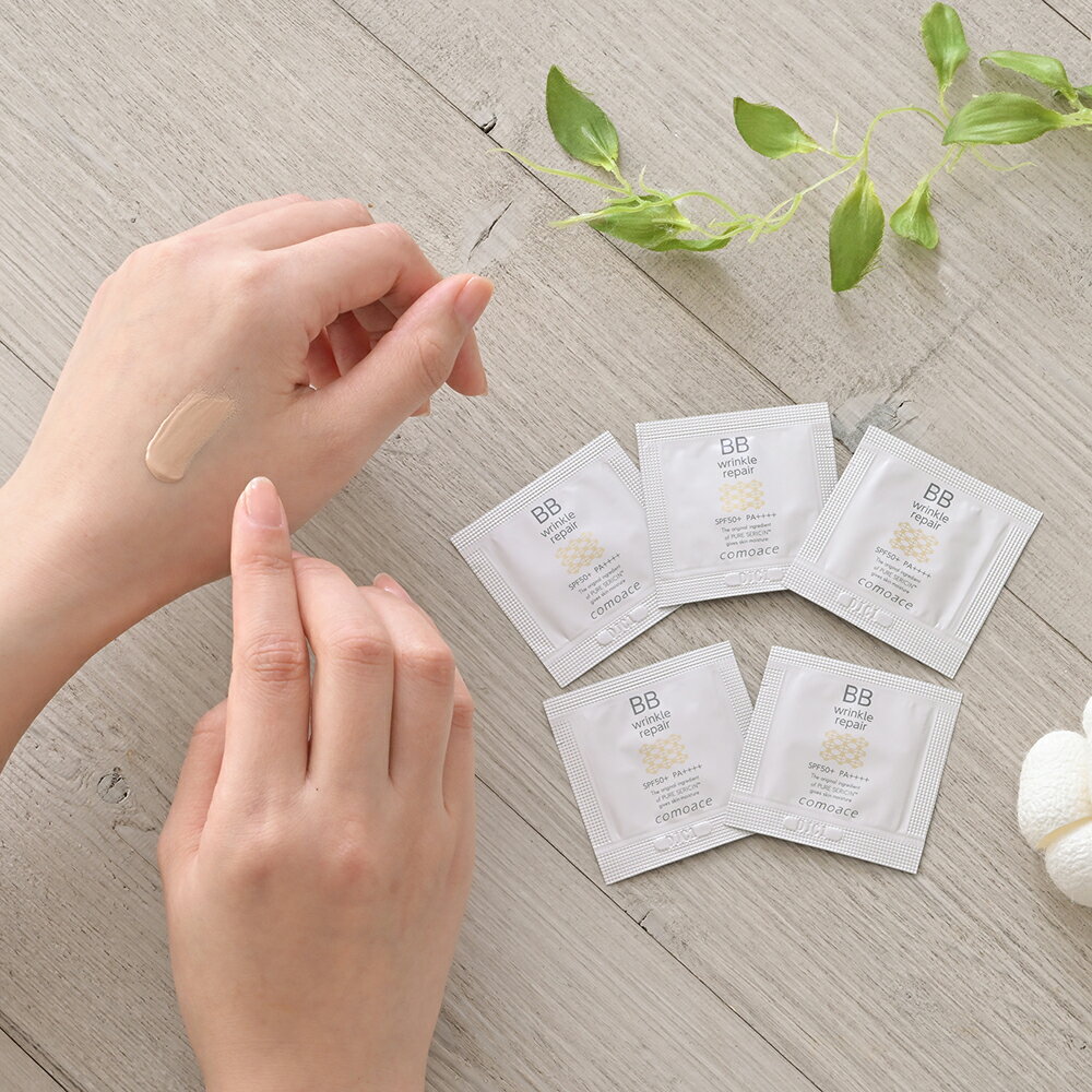 【薬用BBクリーム】コモエース リンクルリペアBB｜ミニサイズ｜SPF50+ PA++++｜トライアル ワンコイン お試し ベスコス受賞 医薬部外品 ナチュラル色 カバー力 素肌感 しわ シミ 無添加 アレルギーテスト済 大気汚染 PM2.5 UV ファンデーション 化粧下地 サンプル - Image 2