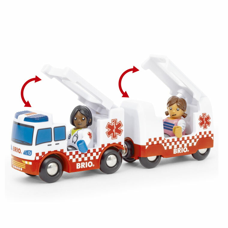 BRIO ブリオ ライト&サウンド付救急車 知育玩具 ごっこ遊び レールトイ おうち時間 子供 入園