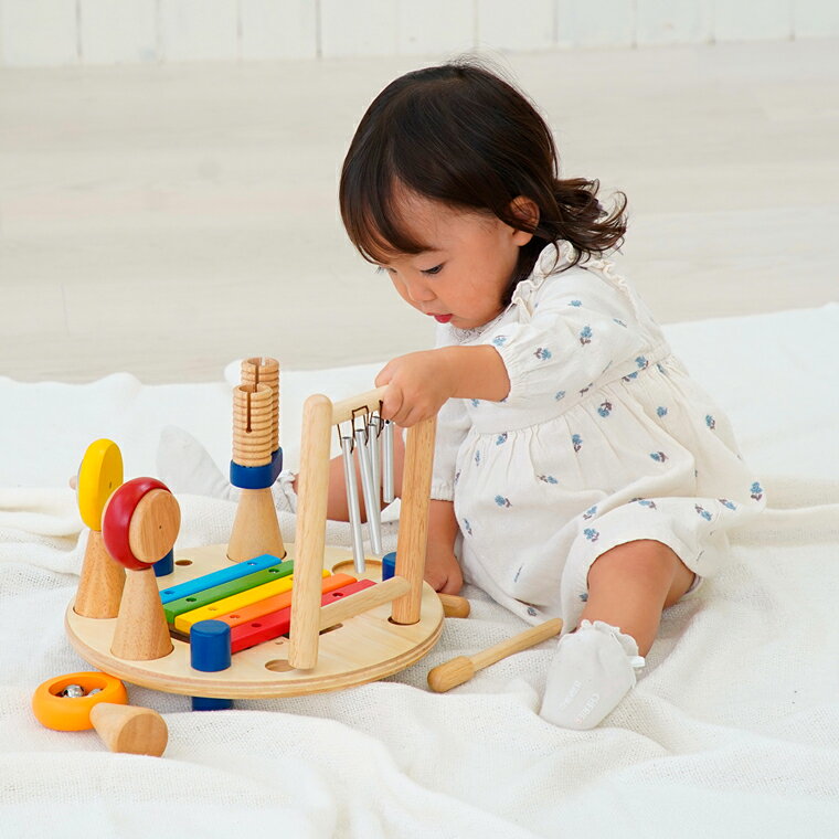 I'm TOY アイムトイ 楽器玩具 メロディーゴーラウンド 指先の知育 知育玩具 音楽 ...