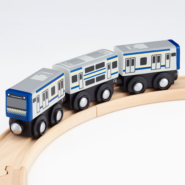 ＼ぐんまちゃんとセットで送料無料／LPメール便OK 木製レール JR東日本 ポポンデッタ mokuTRAIN モクトレイン E235系 横須賀線【042】 3歳以上 おうち時間 子供 電車 在来線