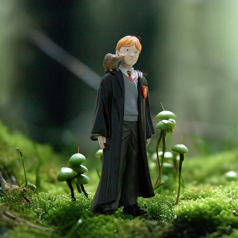 メール便OK schleich 42634 シュライヒ ハリーポッターシリーズ ロン・ウィーズリーとスキャバーズ フィギュア ごっこ遊び おうち時間 子供 2