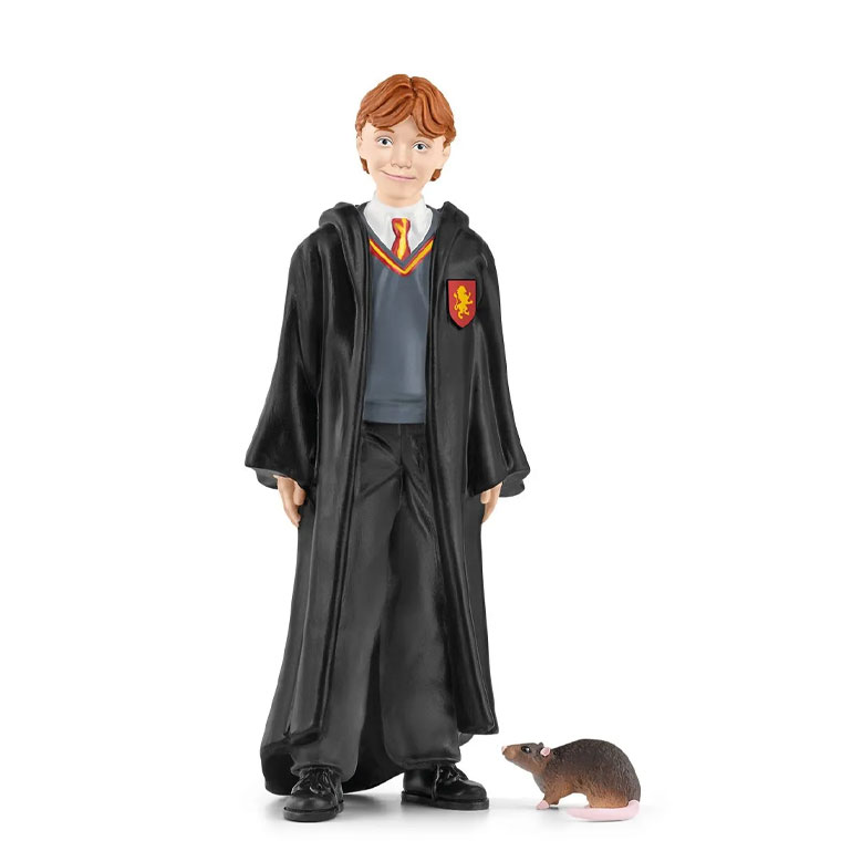 メール便OK schleich 42634 シュライヒ ハリーポッターシリーズ ロン・ウィーズリーとスキャバーズ フィギュア ごっこ遊び おうち時間 子供 3
