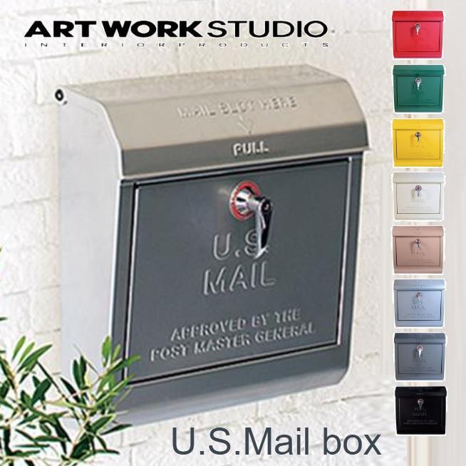 ポスト TK-2075 アートワークスタジオ 壁掛けポスト アメリカン ART WORK STUDIO おしゃれ レトロ 郵便受け 壁掛け メールボックス スチール製 鍵付き エンボス文字 前出し シンプル A4サイズ…