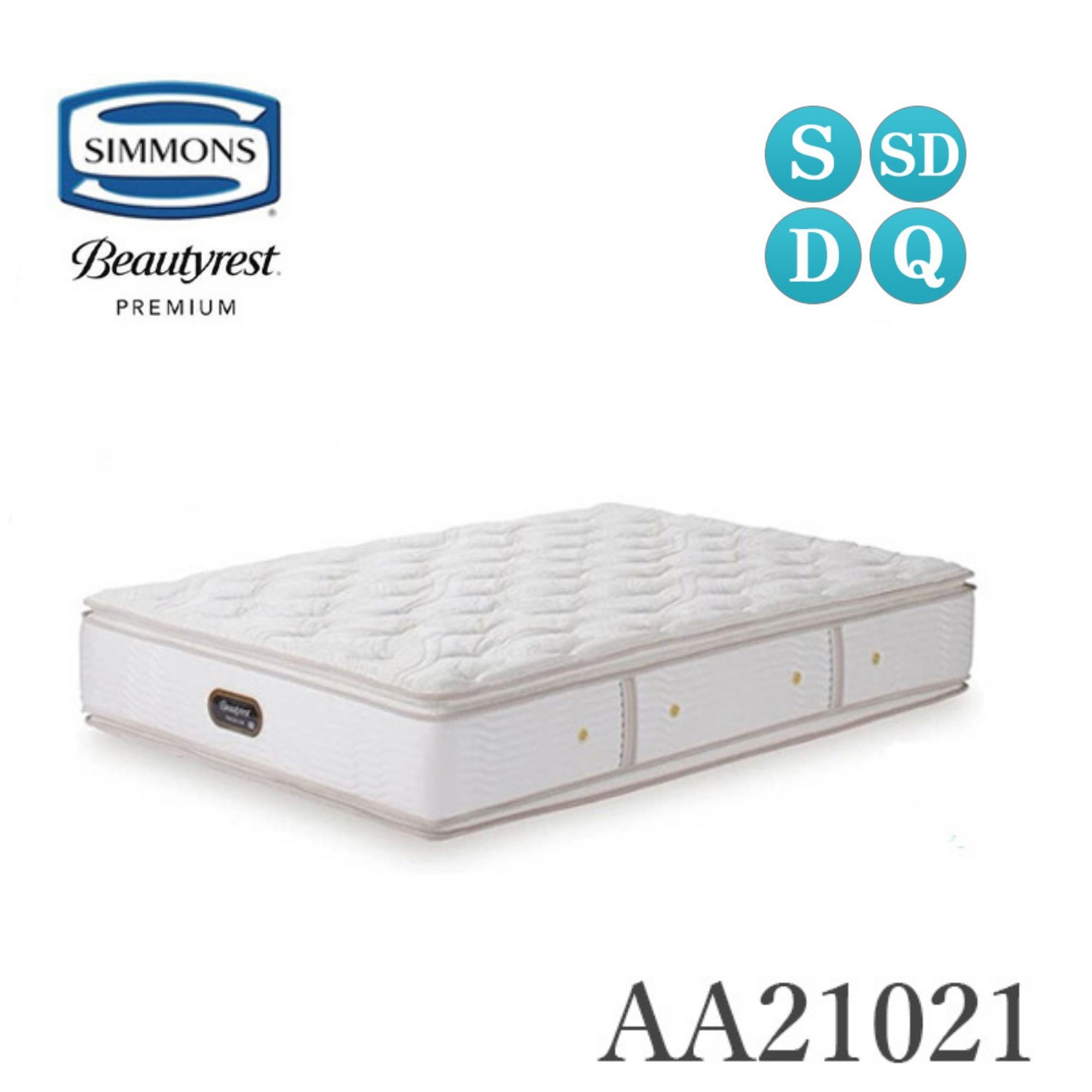 【開梱設置付】シモンズ マットレス AA21021 シングル セミダブル ダブル クイーン ミディア