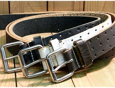 牛革ベルト used加工パンチング ローラー付きバックルタイプ 35mm幅 【3色】ベルト used加工 本革 牛革 革 本牛革 メンズ レディース 本革ベルト 本皮 バックル メンズベルト レザー