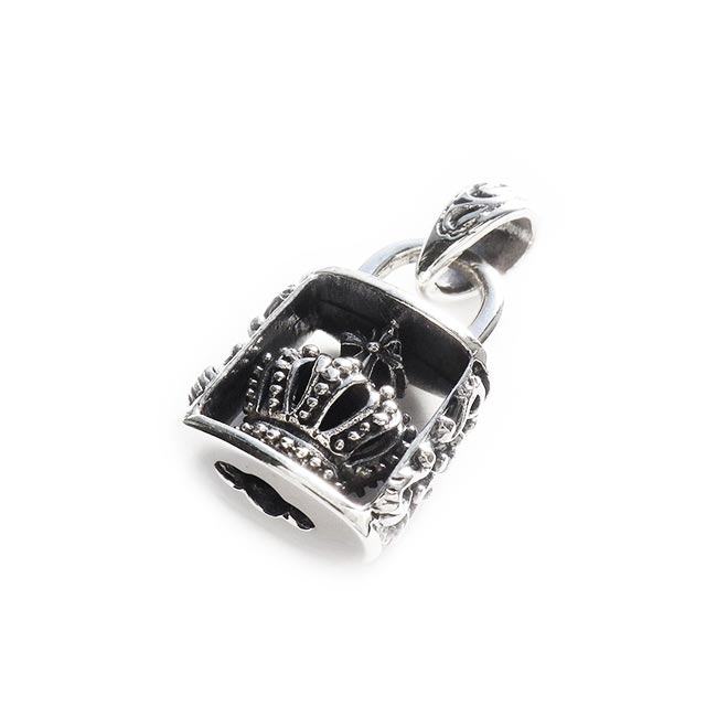 王冠 Padlock 南京錠 ペンダント ネックレス パドロック 鍵 クロス ゴシック系 silver925 シルバー925 メンズ レディース ジュエリー アクセサリー 1sp