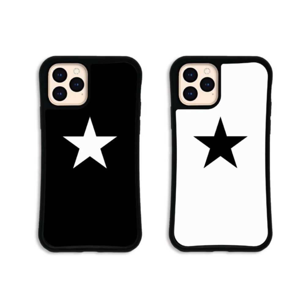 乐天商城 - ＼6月限定エントリーでP10倍／【人気】iPhoneケース ケースオクロック iPhone 11 iPhone 11Pro iPhone 12 iPhone 12Pro WAYLLY-MK セット ドレッサー スター ブラック ホワイト 耐衝撃 抗菌 Apple アップル アイフォン アイホン スマホカバー スマホケース スマホ保護 人気