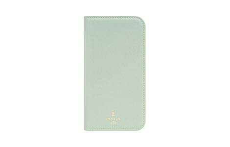 Rakuten - ＼5月限定エントリーでP10倍／【人気】iPhone 13 Pro Max用 LANVIN en Bleu ブックタイプケース／Mineral Gray×Light Green シンプル スマホ保護 Apple スマホケース スマホカバー アップル アイホン プロマックス R21C098H