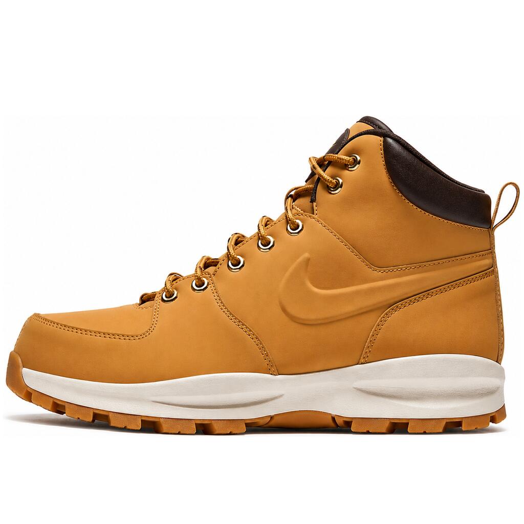 ＼2月限定エントリーでP10倍／NIKE ナイキ メンズ レディース マノアレザー ホワイト ブラウン NIKE MANOA LEATHER "Haystack/Velvet Brown" 454350-700 マノア レザー ナイキスニーカー トレンド 2025 流行 デート 厚底