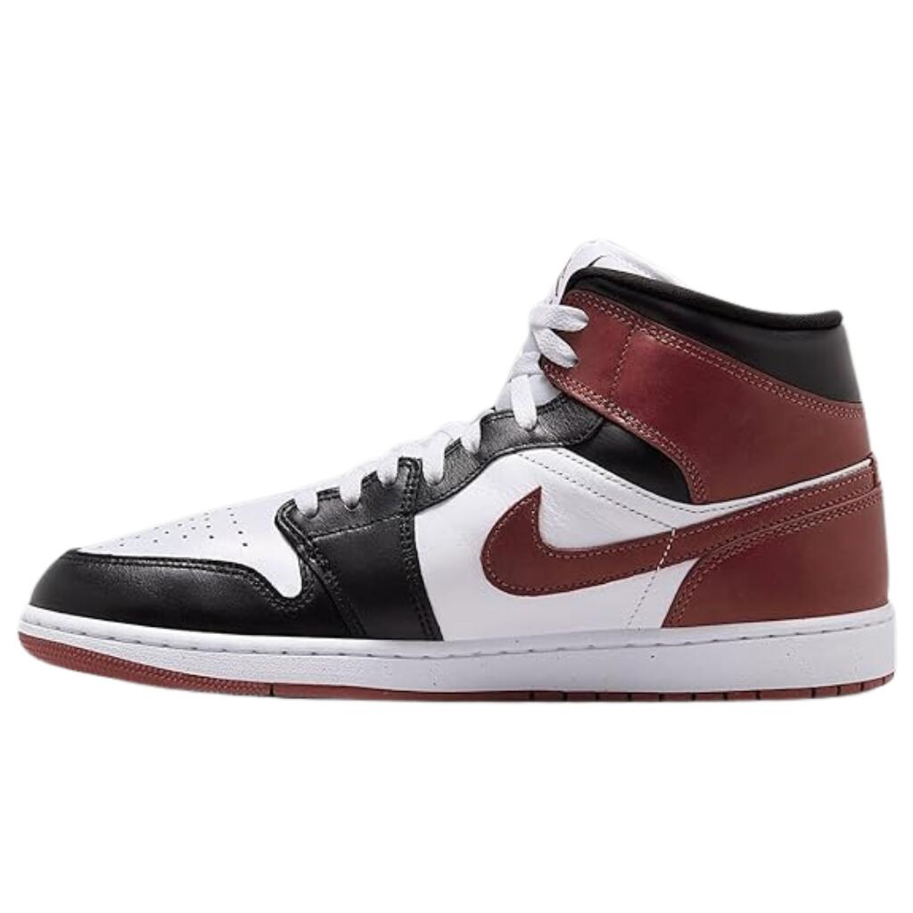 ＼2月限定エントリーでP10倍／【在庫限り】NIKE ナイキ メンズ レディース AIR JODAN 1 MID SE 黒 白 茶 エア ジョーダン 1 ミッド HF3216-102 ホワイト ブラック ブラウン スニーカー(29.0cm)