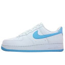 NIKE ナイキ エアフォース 1 '07 ホワイト ブルー NIKE AIR FORCE 1 '07 "University Blue" FQ4296-100 スニーカー 厚底 メンズ レディース 白 青 28.5
