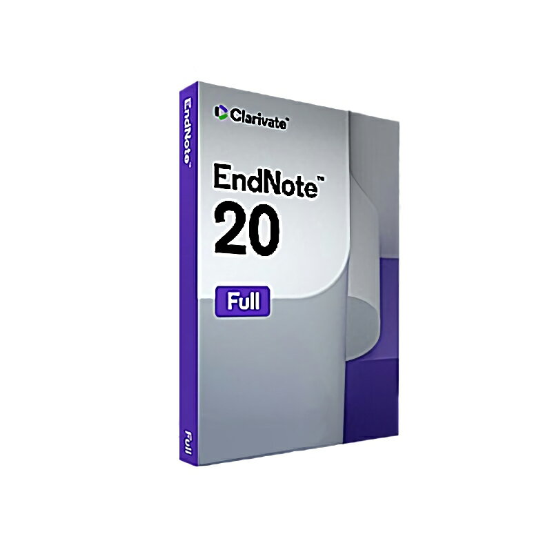 EndNote 20 Full 新規ライセンス パッケージ版 文献・引用管理ソフト 文献管理 論文作成 多機能 支援ソフトウェア エンドノート 文献情報取り込み 収集 閲覧 共有 編集 グループ管理 ハイライト 注釈 Windows 10 11 macOS Clarivate Analytics 人気 送料無料 あす楽対応