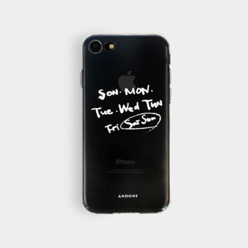 Rakuten - ＼5月限定エントリーでP10倍／【人気】Apple iPhone 6 6s スマホケース BGM ANDONE スマホカバー Week Clear クリア アイフォン カバー スマホ保護