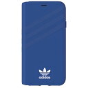 アディダス スマホケース メンズ 【P2倍】adidas iPhone X XS Blue White ブルー ホワイト スマホケース 手帳型 スポーツ Originals Booklet case 10 Apple アップル アディダス アイフォン 青 白 スマホカバー ブックタイプ ブランド