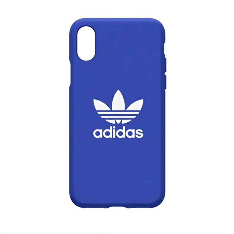 【ポイント20倍】adidas iPhone X XS blue ブルー スマホケース ハードケース スポーツ Originals adicolor 10 Apple アップル アディダス アイフォン 青 スマホカバー ブランド