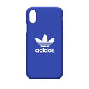 アディダス スマホケース メンズ adidas iPhone X XS blue ブルー スマホケース ハードケース スポーツ Originals adicolor 10 Apple アップル アディダス アイフォン 青 スマホカバー ブランド