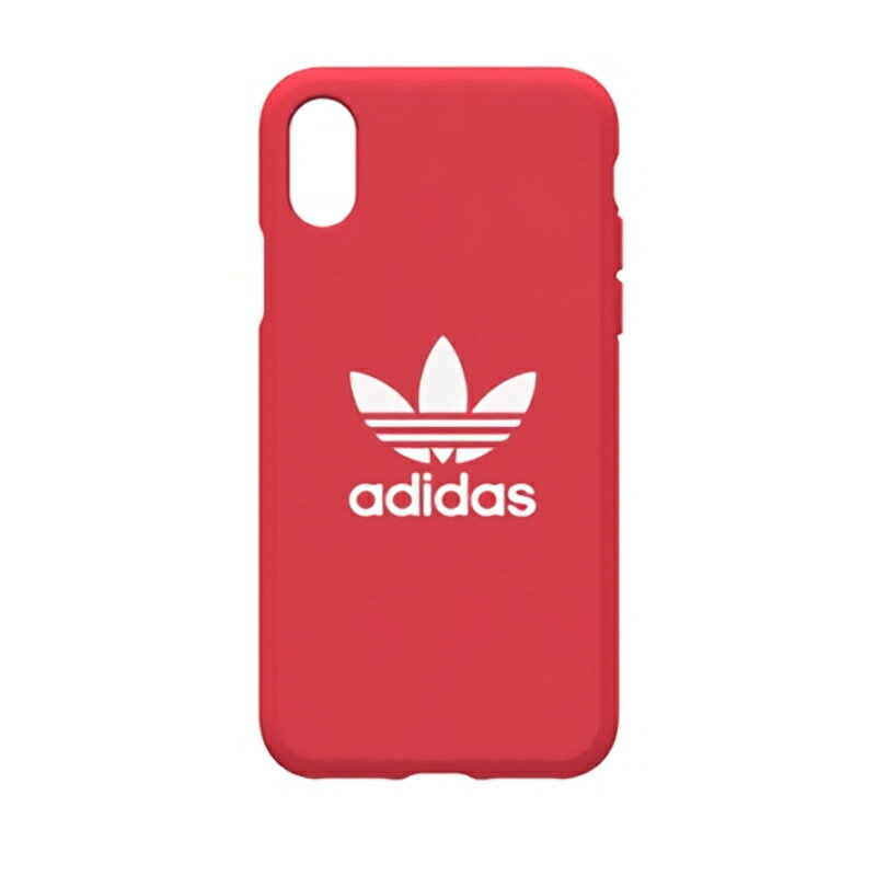 アディダス スマホケース メンズ adidas iPhone X XS red レッド スマホケース ハードケース スポーツ Originals adicolor 10 Apple アップル アディダス アイフォン 赤 スマホカバー ブランド