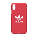 アディダス スマホケース メンズ adidas iPhone X XS red レッド スマホケース ハードケース スポーツ Originals adicolor 10 Apple アップル アディダス アイフォン 赤 スマホカバー ブランド