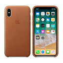 【ポイント10倍】【純正品】iPhone X / XS レザーケース ブラウン スマホケース スマホカバー Apple アップル アイホン アイフォン 10 アイフォーン ケース カバー シンプル 人気 無地 おすすめ ワイヤレス充電対応 Qi対応 正規品 新品 純正 アウトレット MQTA2FE