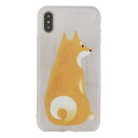 BGM iPhone X XS Shiba グレー スマホケース Apple アップル アイフォン 10 柴犬 シバイヌ かわいい ソフトケース gray スマホカバー