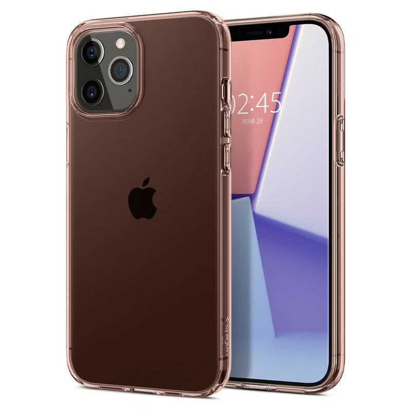 Rakuten - ＼5月限定エントリーでP10倍／【人気】iPhone 12 Pro Max クリアケース 6.7インチ 半透明ケース CRYSTAL FLEX クリア ピンク spigen シュピゲン フレックス