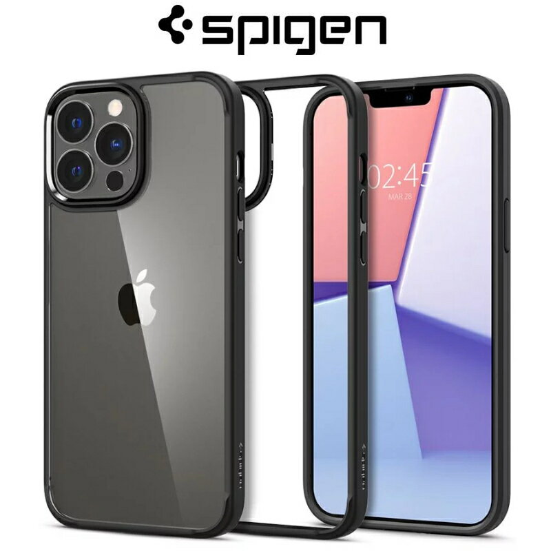 Rakuten - ＼5月限定エントリーでP10倍／【人気】iPhone 13 Pro Max クリアケース Crystal Hybrid Matte Black ACS03243 ブラック clear クリア 透明 耐衝撃 衝撃吸収 TPU PC
