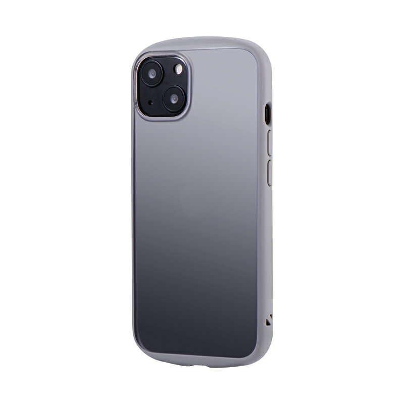 Rakuten - ＼5月限定エントリーでP10倍／【人気】iPhone 13 耐衝撃 ハイブリッドケース Frosty ブラック スリム 軽量 背面ハーフクリア カメラレンズ保護 ストラップホール付き シンプル LEPLUS ルプラス