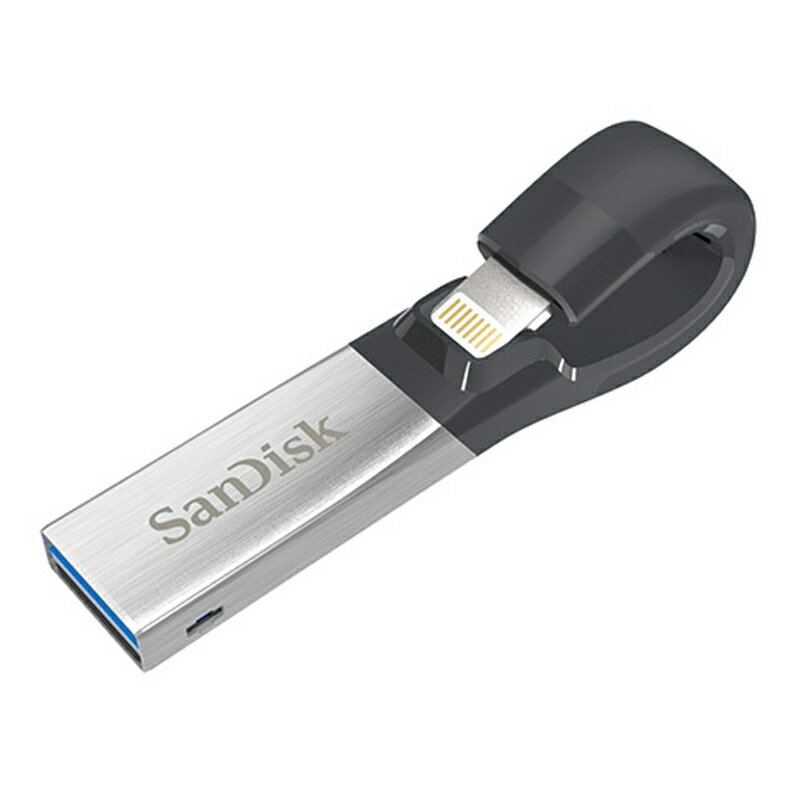 【ポイント10倍】【訳あり】iXpand Slim フラッシュ ドライブ 32GB シルバー×ブラック ランクA SanDisk アイエクスパンド 写真 電話帳 データ 移し替え 機種変更 バックアップ メモリ 簡単 アプリ iPhone iPad 対応 Windows Mac OS アイフォン 【新古品・未使用品】