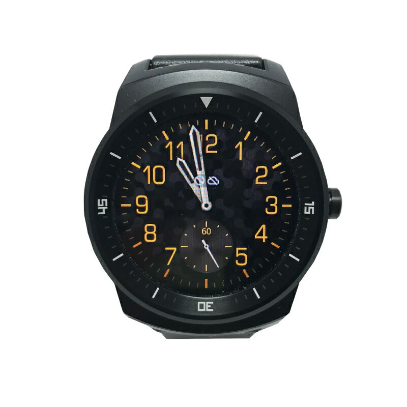 【中古】LGエレクトロニクス G Watch R powered by Android Wear RS4Z013K ブラック black 黒 有機ELディスプレイ ウェアラブル端末 スマートウォッチ 加速度計 コンパス ジャイロスコープ 晴雨計 腕時計型 Jランク ジャンク品 返品不可