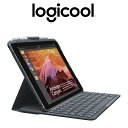 【中古】Logicool ロジクール SLIM FOLIO キーボード ケース 黒 iPad 第5世代/第6世代 RS8K001K iK1053BK ブラック ...