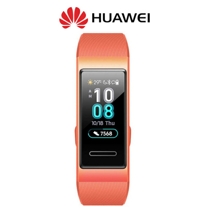 HUAWEI Band3 TER-B09 CORAL ORANGE コーラルオレンジ ファーウェイ 0.95インチ 有機ELカラータッチスクリーン 高精度リアルタイム心拍 睡眠モニタリング 改善アドバイス 心拍数 水泳 睡眠 長時間バッテリー Android スマートバンド スマートウォッチ あす楽対応